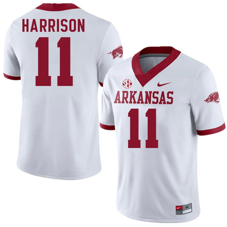 #11 Monte Harrison Arkansas Jersey,Arkansas Razorbacks College Football Jerseys Stitched-White  #11 Monte Harrison Arkansas Jersey,Arkansas Razorbacks College Football Jerseys Stitched-White